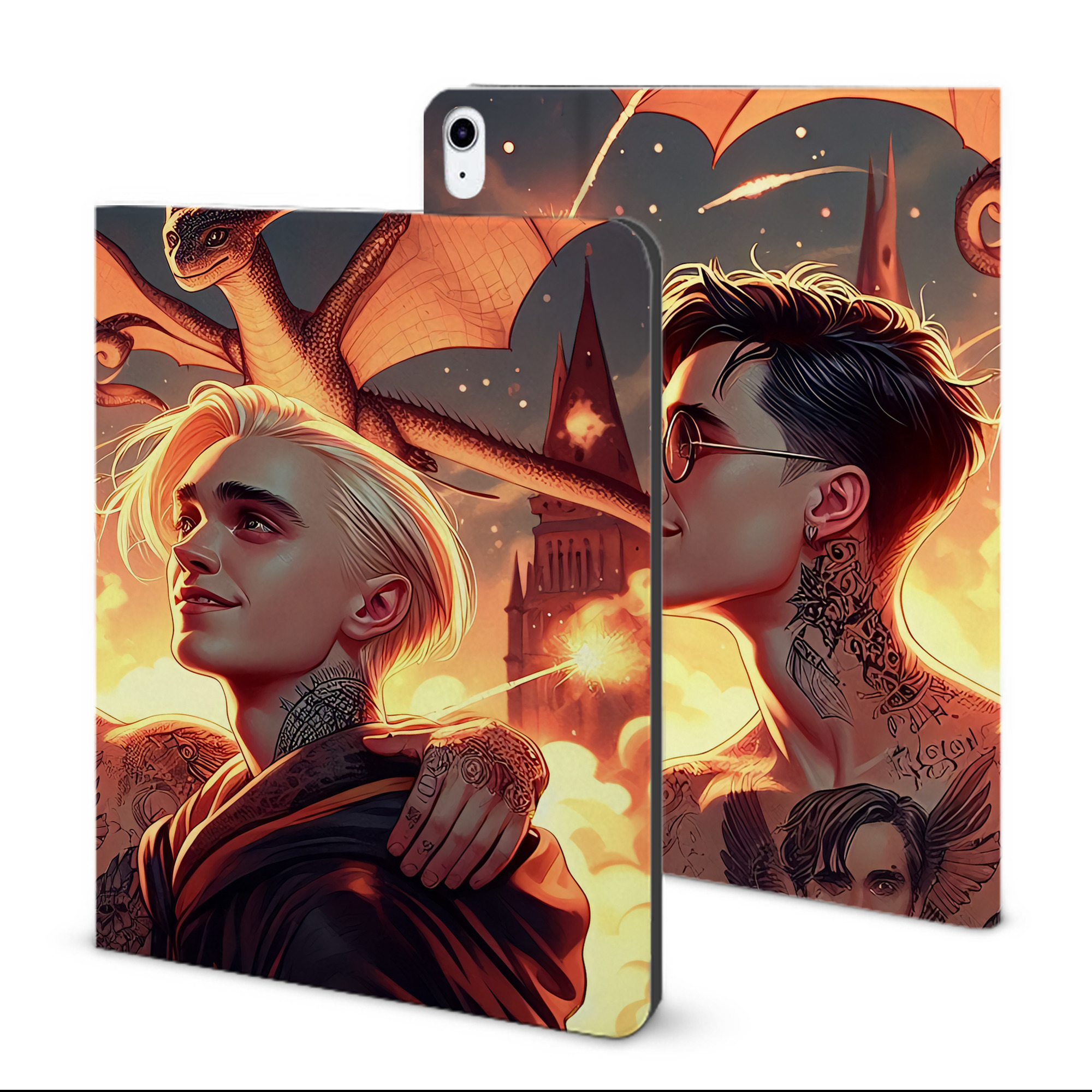 （画像用） Harry Potter ハリー・ポッターシリーズ IPad ケース ブック型 PUレザー TPU 耐衝撃 軽量 薄型 ペン収納なし 全面保護 IPad 各モデル対応